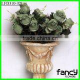Facrory Wholesale 11 Heads Autumn Artificial China Fabric Rose Flower thumbnail-1