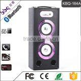 BBQ KBQ-164A 20W 2000mAh Multiple Designs Newest Plating Horn LED Screen Wooden Bluetooth Speaker thumbnail-5