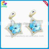 Ruby Gemstone Platinum Plating Silver Eardrop Ear Plug 925 Sterling Silver Hoop Gold Earring thumbnail-5