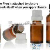 5ml 10ml Amber Glass Essential Oil Bottle Plastic Insert Dropper thumbnail-2