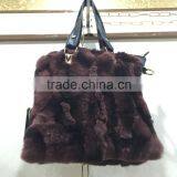 Lady's Rex Rabbit Fur Handbag thumbnail-2