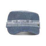 Promotion Wholesale Fashion High Quality Cheap Blank Pattern Light Blue Cotton Military Style Army Hats thumbnail-2