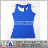 Blue Color Slim Fit Ladies Tank Top thumbnail-1