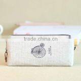 High Quality Canvas Cosmetic Zipper Pouch