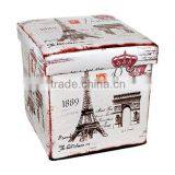 Home Folding Storage Stool Seating Box Ottoman