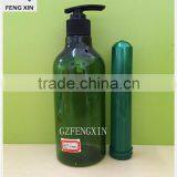 500ml Green Plastic Empty Shampoo Bottle With Lotion Pump thumbnail-2