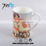 High Quality Ceramic Milk Mug With Cartoon Image thumbnail-2