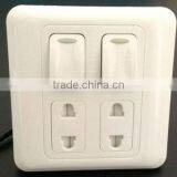BS Manufacturer Wall Socket 2gang With 2 Gang Socket