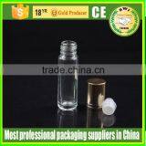 Transparent Glass Roll on Bottles 10ml With Metal Screw Cap thumbnail-1