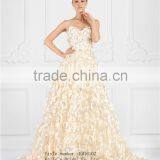 2016 Appliqued Excellent A-line Style Organza Fabric off Shoulder Sleeveless Evening Dress/ Prom Dress thumbnail-3