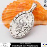 316l Stainless Steel Pendant Chrm Virgin Mary Pendant thumbnail-3