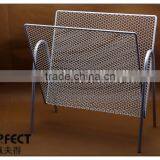 Metal Wire Magazine Shelf Mesh Book Rack Stand380x150x285mm