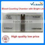 Medical Examination Blood Counting Chamber With Bright Line