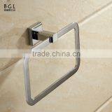 Bathroom Accessories Chrome Finishing Square Zinc Alloy Towel Ring