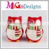 2015 Ceramic Scarf Owl Spice Shakers for Christmas Wholesale