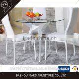 Round Glass Table With Metal Legs thumbnail-5