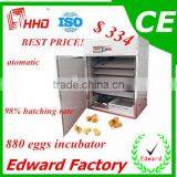 HHD Best Price and 98% Hatching Rate Automatic 800 Eggs Cheap Reptile Incubators For Sale of High Quality thumbnail-1