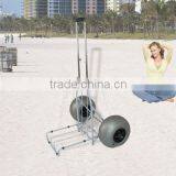 Folding Beach Cart - New - Soft Sand Tires - 165 Lb Load Cap thumbnail-3