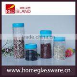 Machine Made Glass Jar With Plastic Screw Top Lid thumbnail-2