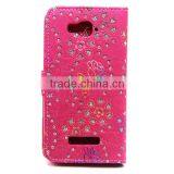 PU Leather Wallet Flip Card Holder Case Magnet Cell Phone Cover for Alcatel C7 thumbnail-2