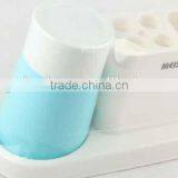 3PC Double Color Plastic Toothbrush Holder and Cup Set Bathroom Set thumbnail-2