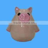 Painting Ceramic Pig Saving Money Bank