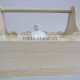 Lightweight Handmade Wooden Wine Bottle Holder Basket Wholesale thumbnail-6
