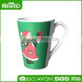 Santa Clause Printed Promotional Melamine Mugs, Christmas Custom Household Plastic Cup thumbnail-1