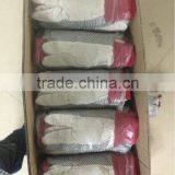 DDSAFETY 2017 Red Knit Wrist Canvas Working Safety Glove High Quality White Polka Dot Glove thumbnail-5