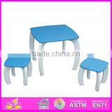 2015 New Cute Wooden Table and Chair. Popular Wooden Table and Chair and Hot Sale Colorful Table and Chair WO8G101 thumbnail-3