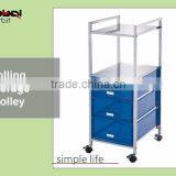 Home Furniture Mobile Storage Office Rolling Drawer Trolley Cart thumbnail-4