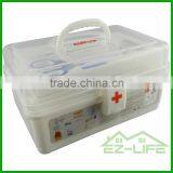 2016 new product wholesale travel emergency empty first aid plastic medical storage box with compartment