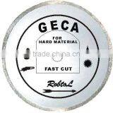 Fast Cutting for Small Continuous Rim Diamond Blade (GECA)
