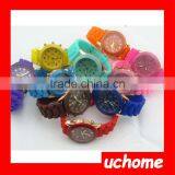 UCHOME Fashion Women's Geneva Silicone Jelly Gel Quartz Analog Wrist Watch China Cheaper Watches thumbnail-4