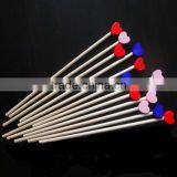 New Style Lovely Decorated Disposable Wooden Drink Stirrer thumbnail-1