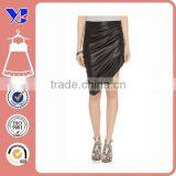 Latex Short Pleated Black Half Pleated Fetish Leather Skirt thumbnail-2