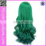 New Arrival 68 CM Loose Wave Green Silk Wig Cap thumbnail-3