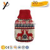 2000ml Classic Knitted Hot Water Bottle With Cover for Christmas Day thumbnail-1