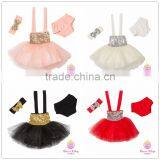 Baby Girls Cotton Sequin Halter Dress Set Girls Party Wearing Dress