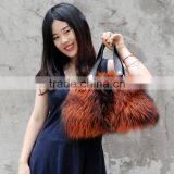 CX-H-17E High Quality Women Real Fox Fur Handbag thumbnail-4
