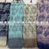 Fashion High Quality 100%polyester Printing Classical Flower New Scarf STOCK! thumbnail-1