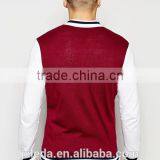 Knitted Burgundy Baseball Jacket, Stylish 3XL Coat Men thumbnail-3
