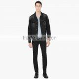 Life Casual Wear Denim Black Jacket Fashion Design for Men thumbnail-2