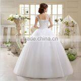 Hot Sale Fashion Lace Embroidered Wedding Dress Waist Section Fluffy Skirt Wedding Bride Dress Wholesale thumbnail-4