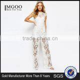 European Design Body Frock Orchid Jumpsuit Corchet Bridal Wear For Wedding Party With Cap Sleeves thumbnail-1