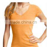 LADIES SLIM FIT " V " NECK T SHIRT