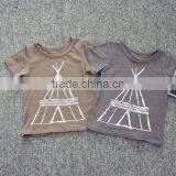New Arrival Simple Pattern Print Wholesale T-shirts for Children,baby Clothing thumbnail-1