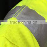 100%polyester Short Sleeve Reflective Chest Pocket Fluorescent T-shirt thumbnail-6