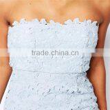 Arrival African Female Prom Party Dress for Party Bodycon Fit Lace Embroidered Prom Dress for OEM thumbnail-4