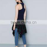 2016 Latest Design Wholeale Stringer Tank Top Ladies Gym Tank Top High Quality With Cheap Price thumbnail-3